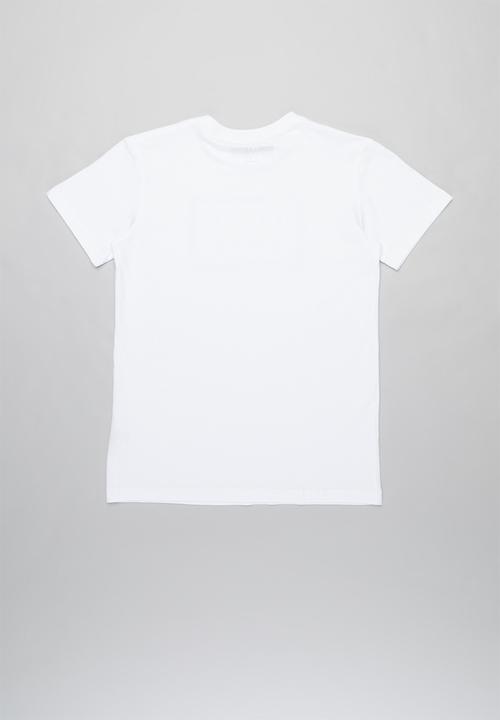 Billabong  - Die cut short sleeve tee - white