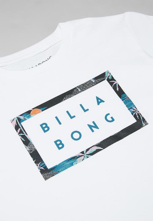Billabong  - Die cut short sleeve tee - white