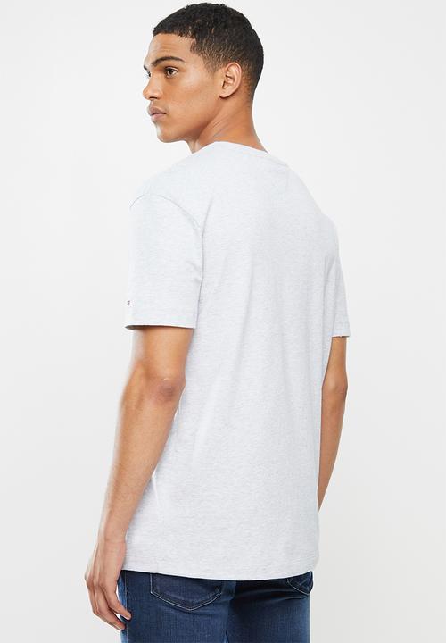 Tommy Hilfiger - Tjm plaid collegiate tee - grey 