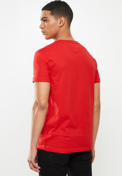 Tommy Hilfiger - Tjm chest logo tee - red