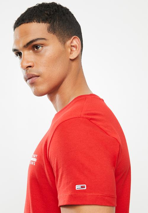 Tommy Hilfiger - Tjm chest logo tee - red