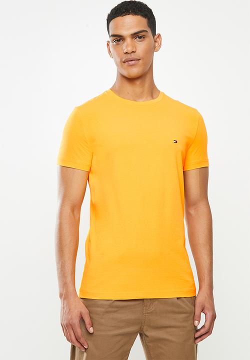 Stretch slim fit tee - yellow Tommy 