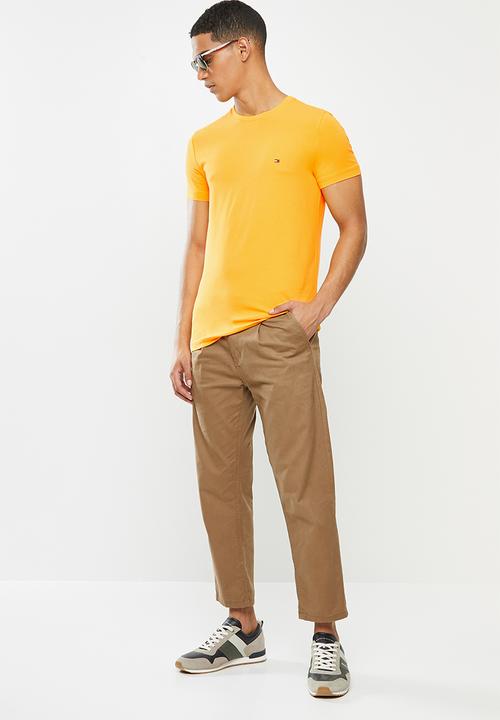 Tommy Hilfiger - Stretch slim fit tee - yellow