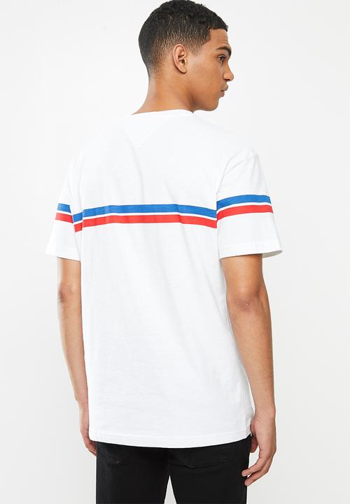 Tommy Hilfiger - Tjm stripe mountain tee - white