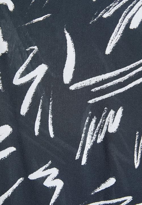 Superbalist - Pull on pants - black & white 