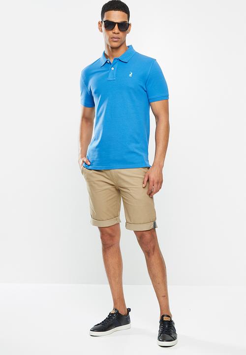 POLO - Carter custom fit pique golfer - blue