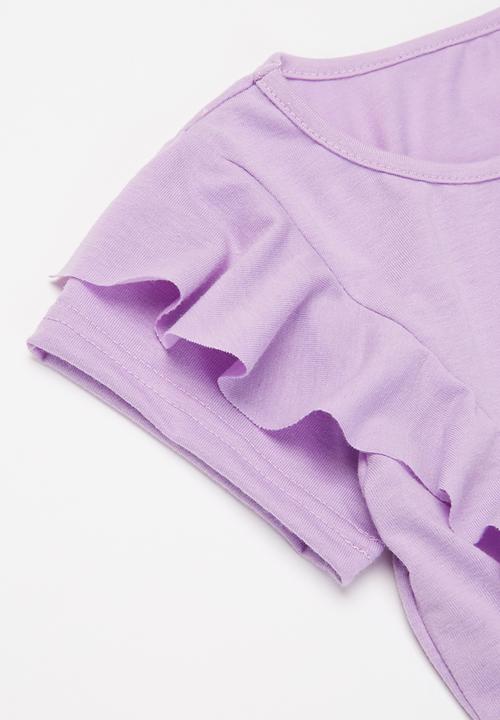 Pop Candy - Frill detail dress - purple