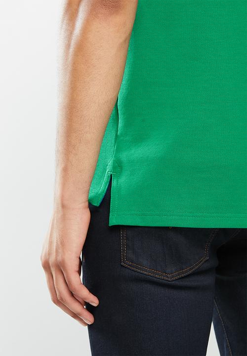 POLO - Carter custom fit pique golfer - green