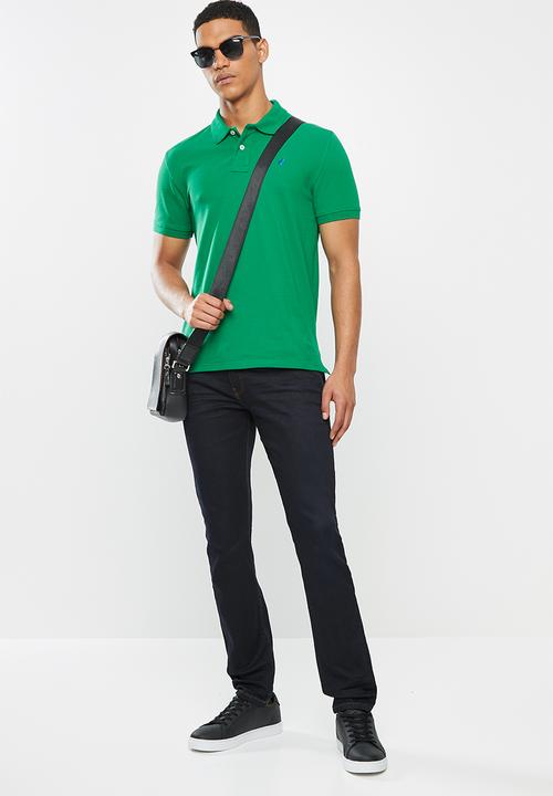 POLO - Carter custom fit pique golfer - green
