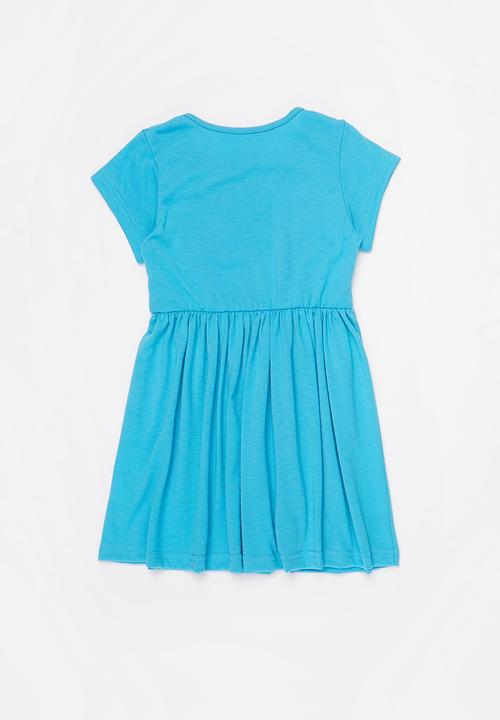 Pop Candy - Frill detail dress - blue
