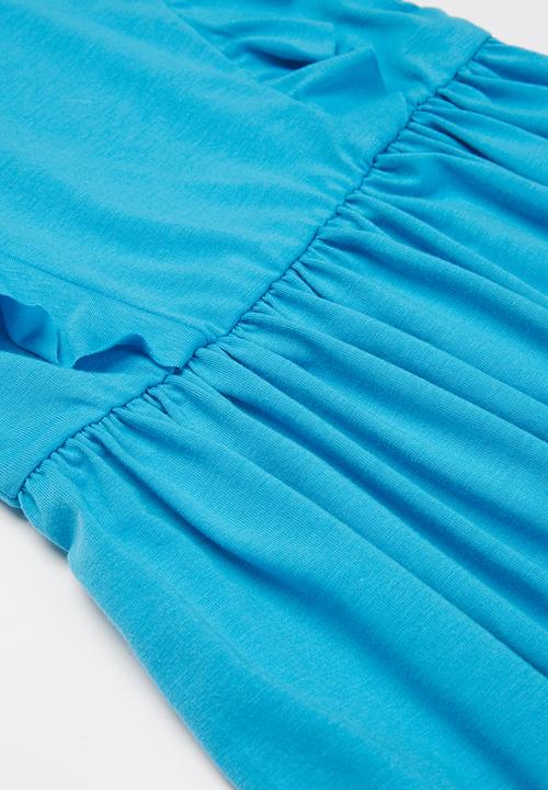 Pop Candy - Frill detail dress - blue