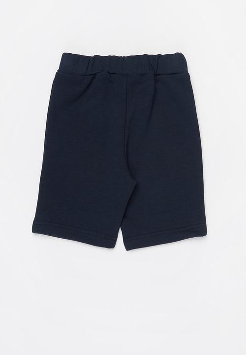 Pop Candy - 2 Pack fleece shorts - black & navy