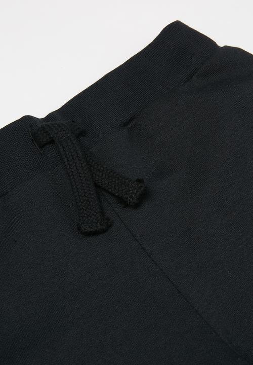 Pop Candy - 2 Pack fleece shorts - black & navy