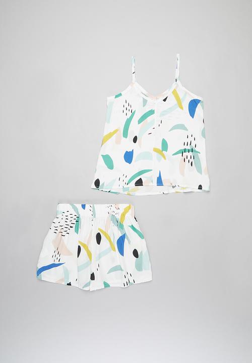 Superbalist - Cami & shorts pj set - mutli