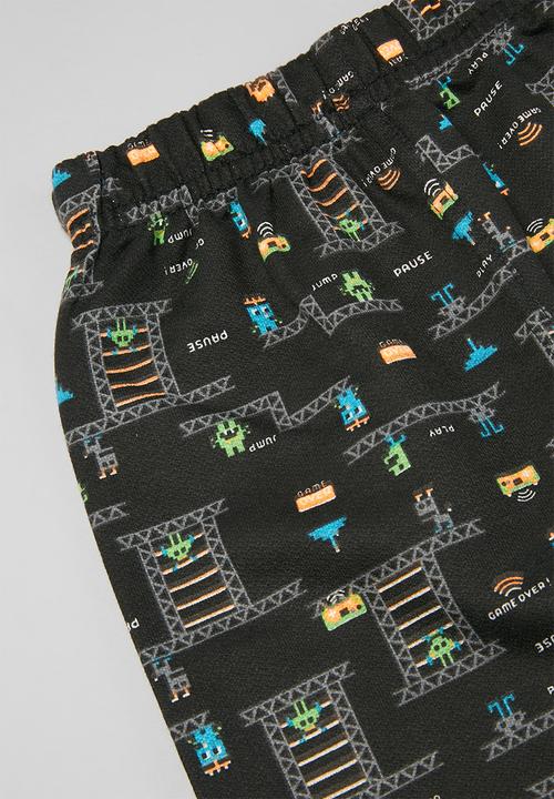 Bee Loop - Boys printed tee & sweat shorts set - multi 