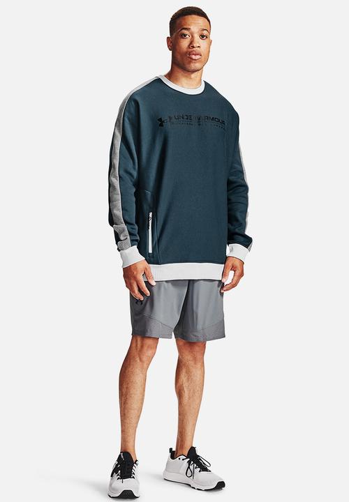 Under Armour - Ua rival fleece amp crew - teal