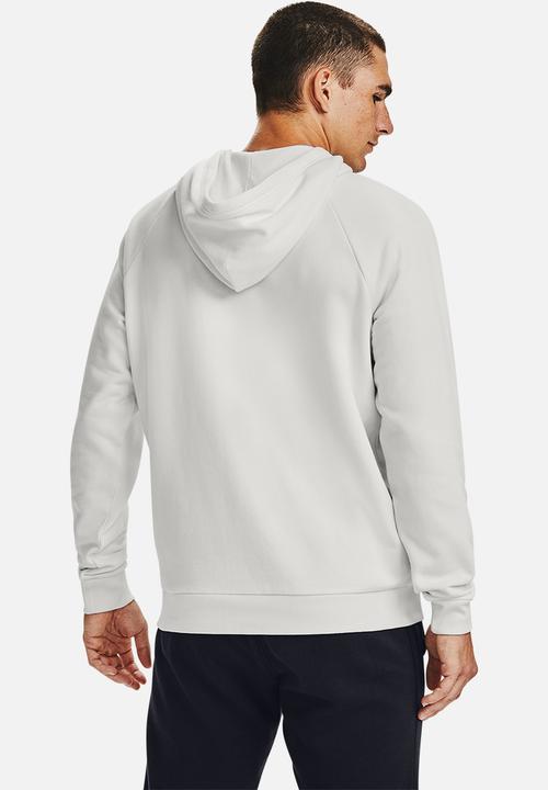 Under Armour - Ua rival fleece big logo hoodie - white