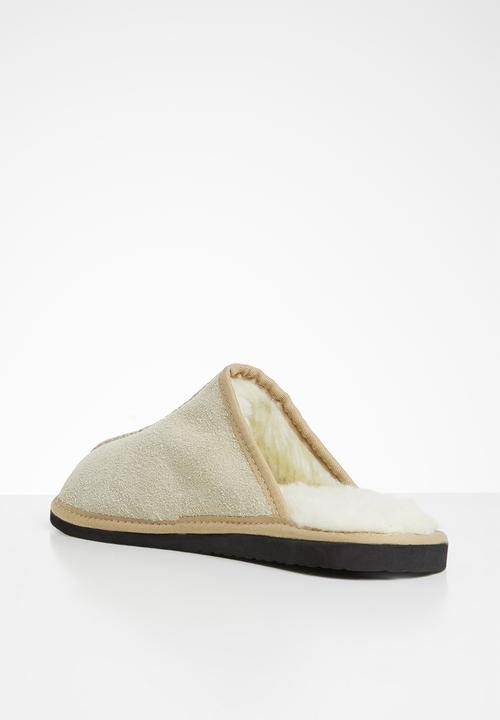 Karu - Mule suede wool inner slipper - sand