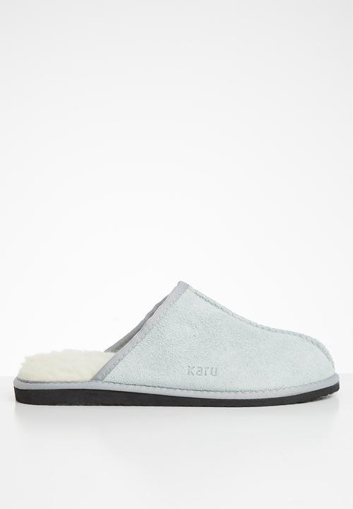 Karu - Mule suede wool inner slipper - grey