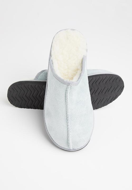 Karu - Mule suede wool inner slipper - grey