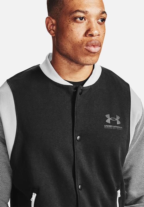 Under Armour - Ua rival fleece amp varsity bomber - black