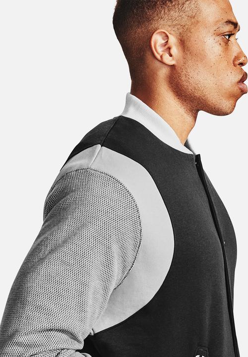 Under Armour - Ua rival fleece amp varsity bomber - black