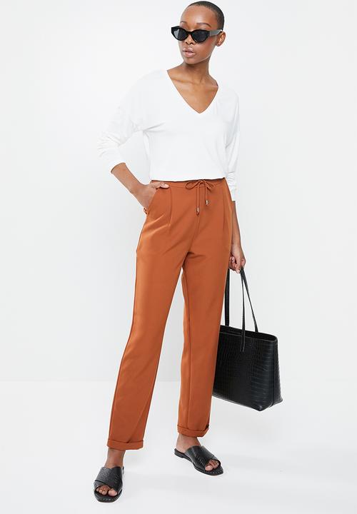 edit - Deep v-neck slouchy tee - milk