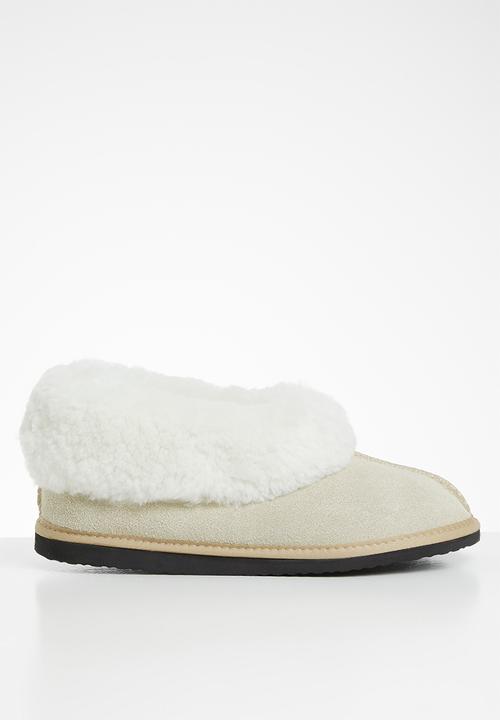 Karu - Cosy suede wool inner slipper - sand