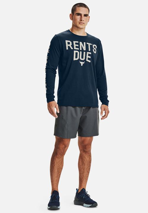 Under Armour - Ua project rock rents due lifestyle tee - navy