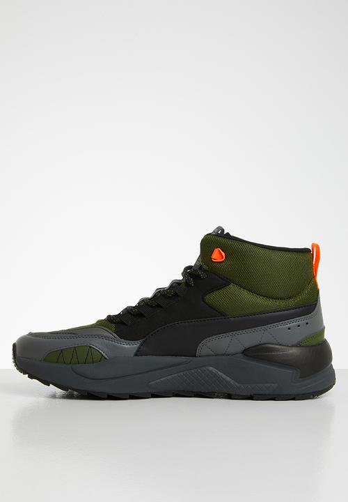 PUMA - X-ray 2 square mid wtr - forest night-puma black-dark shadow-ultra orange