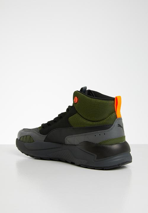 PUMA - X-ray 2 square mid wtr - forest night-puma black-dark shadow-ultra orange