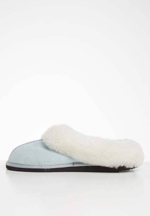 Karu - Sleek suede wool inner slipper - grey