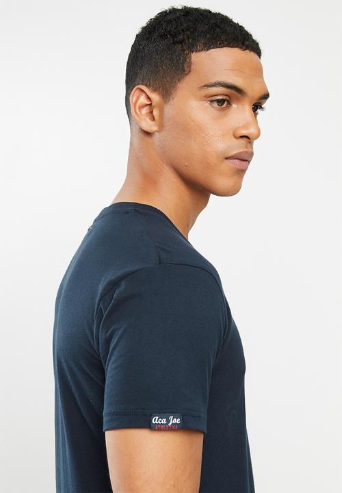 Aca Joe - Aca joe v-neck T-shirt - navy
