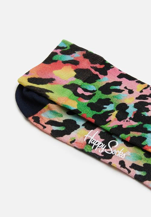 Happy Socks - Gradient leopard printed sock - multi 