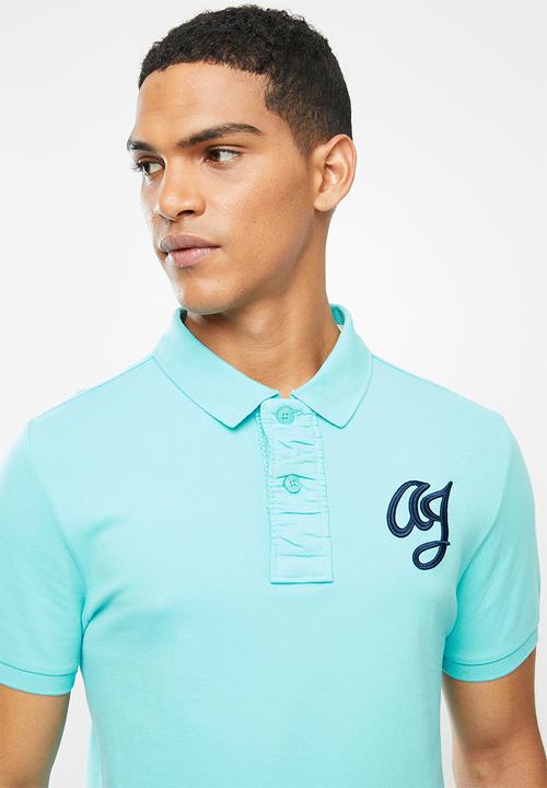 Aca Joe - Aca joe big AJ logo golfer - turquoise 