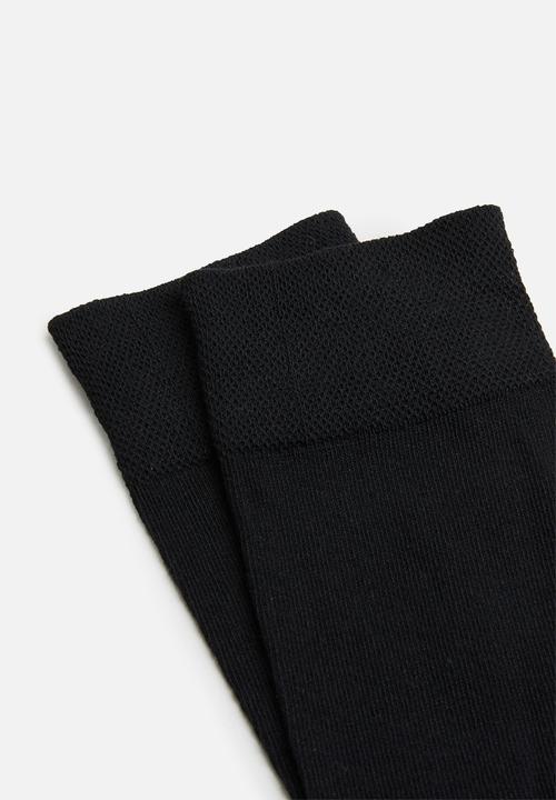 Superbalist - Plain 2 pack socks - black