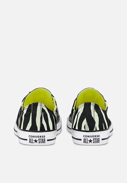Converse - Chuck taylor all star glow-in-the-dark archive print ox - black/glow in the dark/white - archive print - gitd