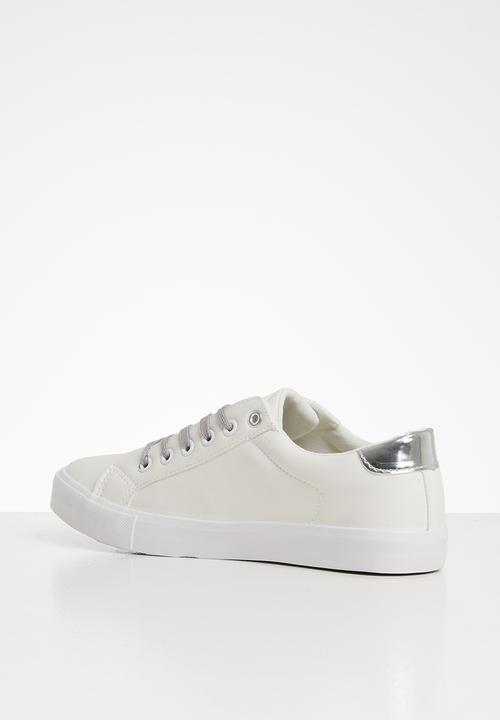 Miss Black - Golden sneaker - silver & white 