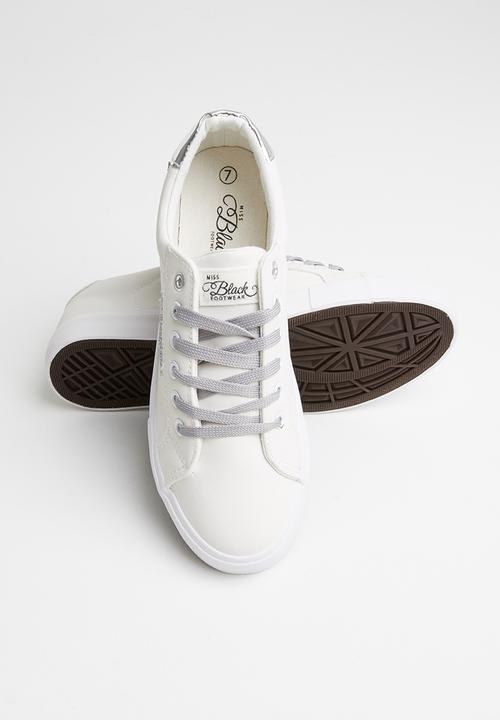 Miss Black - Golden sneaker - silver & white 