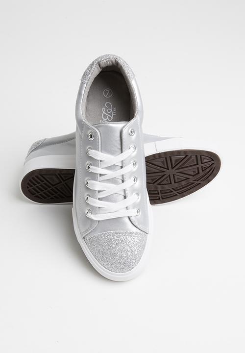 Miss Black - Baker 10 sneaker - silver