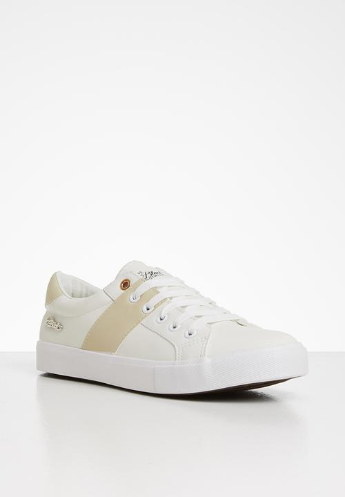 Miss Black - Baker 8 sneaker - white & neutral