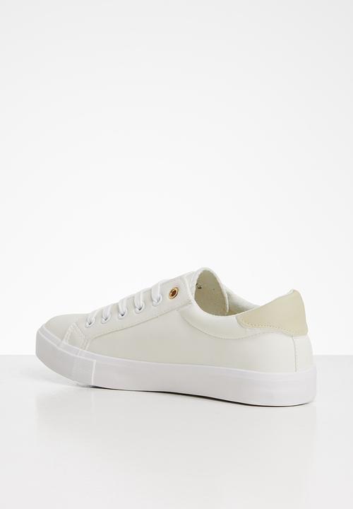 Miss Black - Baker 8 sneaker - white & neutral