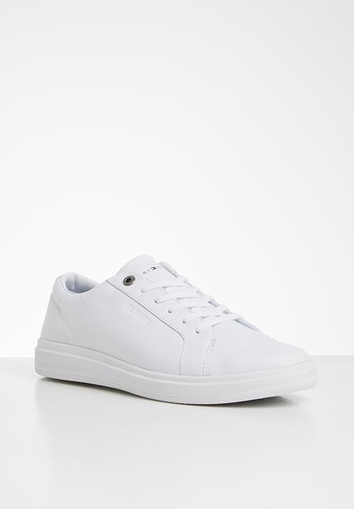 Tommy Hilfiger - Modern clean leather cupsole - white
