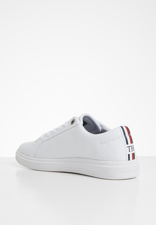 Tommy Hilfiger - Modern clean leather cupsole - white