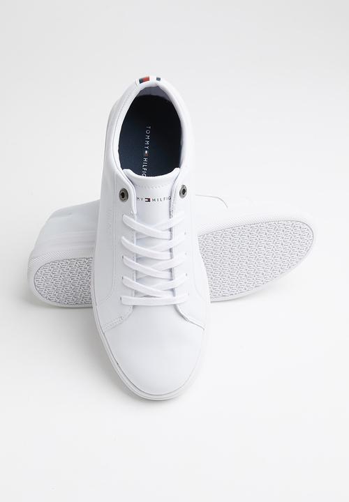 Tommy Hilfiger - Modern clean leather cupsole - white