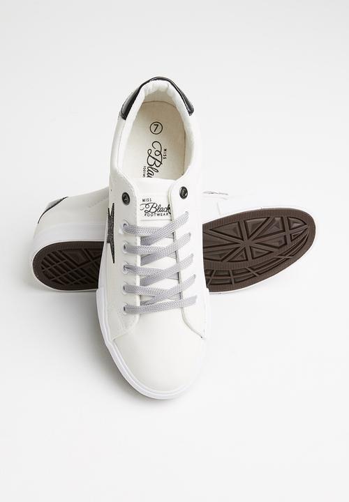 Miss Black - Golden sneaker - white & black 