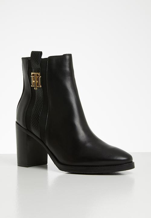 Tommy Hilfiger - T.H interlock high heel boot - black
