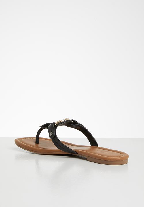 POLO - Abby medallion sandal - black