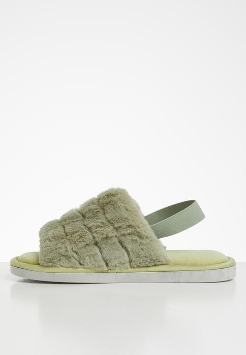 Seduction - Furry slipper - green 