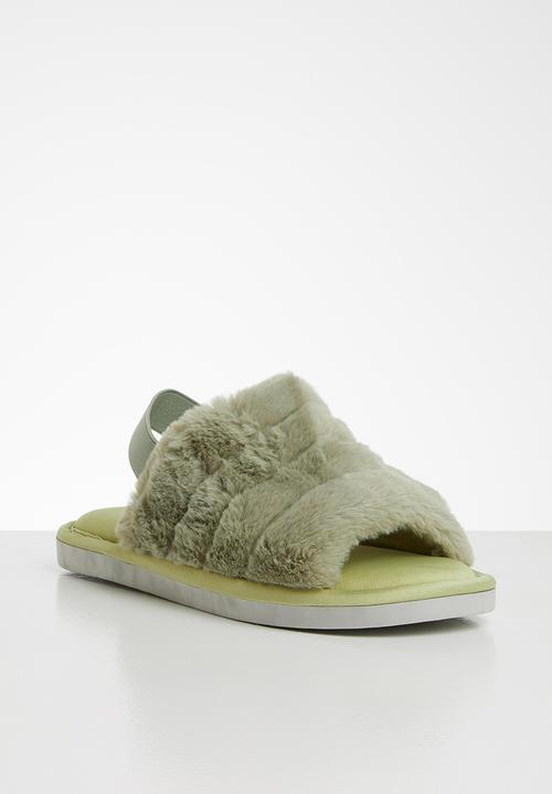 Seduction - Furry slipper - green 